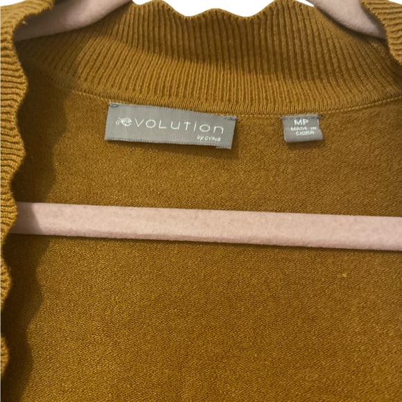 Evolution Brown Long Cardigan Sweater Cozy Knit - Picture 2 of 3